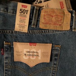 NWT 38x34 Levi 501 Jeans